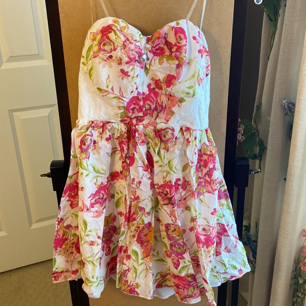 5 Speechless strapless floral dress Jrs juniors